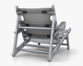 Borge Mogensen Hunting Chair 3d model