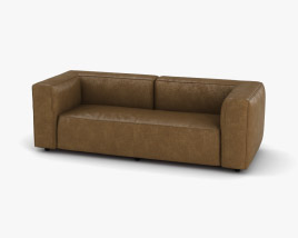 CB2 Lenyx Leather sofa 3D model