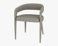 CB2 Lisette Grey Обеденное кресло 3D модель