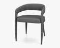 CB2 Lisette Grey Cadeira de jantar Modelo 3d