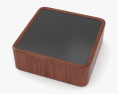 CB2 Plier Square Walnut Table Basse Modèle 3d