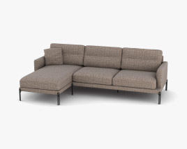 Calligaris Twin Contemporary Sofa 3D model