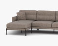 Calligaris Twin Contemporary Sofa Modèle 3d