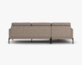Calligaris Twin Contemporary Sofa Modèle 3d