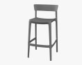 Calligaris Skin Bar stool 3d model