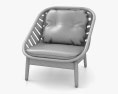 Cane Line Strington Lounge chair 3D модель