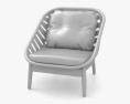Cane Line Strington Lounge chair Modello 3D