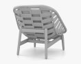 Cane Line Strington Lounge chair 3d model