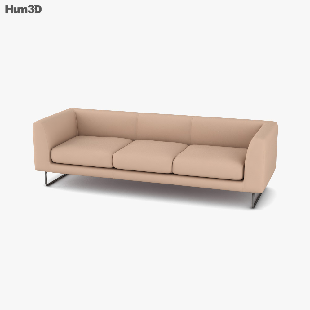 Cappellini Elan Dreisitziges Sofa 3D-Modell