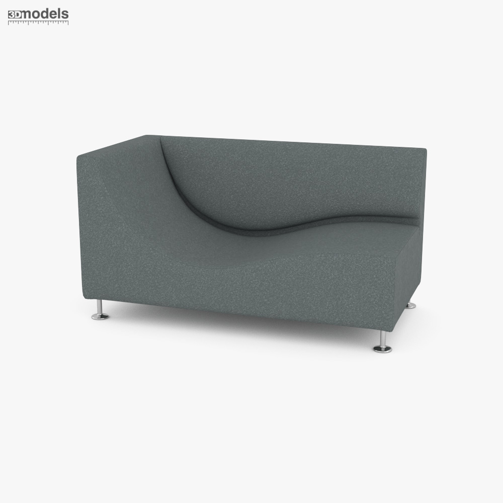 Cappellini Three Sofa de Luxe by Jasper Morrison Modèle 3d