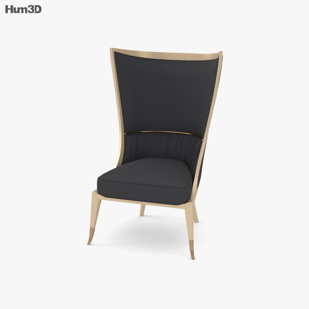 Caracole Pop Your Collar Chair 3D model
