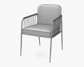 Caracole ReMix Woven Dining chair 3d model