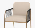 Caracole ReMix Woven Dining chair 3d model