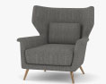 Caracole The Elemental Wingback Sessel 3D-Modell