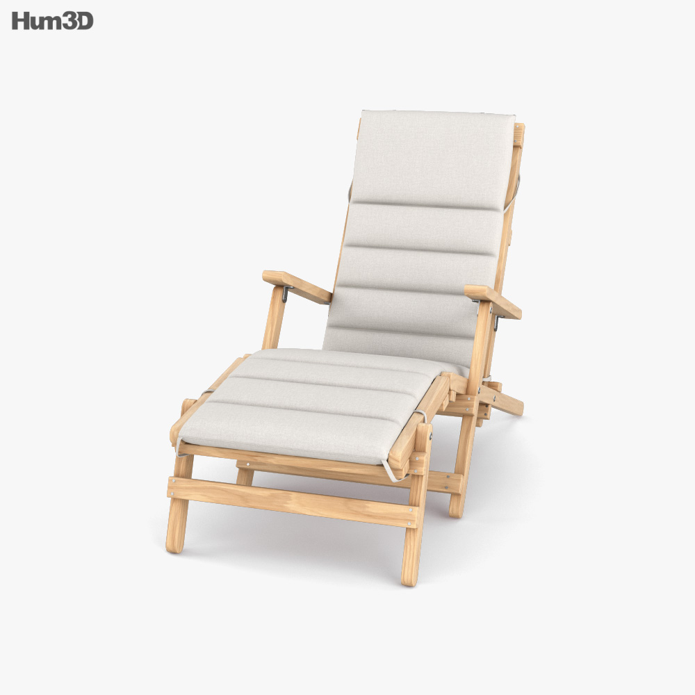 Carl Hansen and Son BM5565 With Footrest Deck chair 3D model