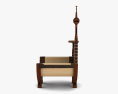 Carlo Bugatii Throne 扶手椅 3D模型