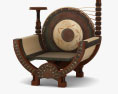 Carlo Bugatii Throne Sessel 3D-Modell