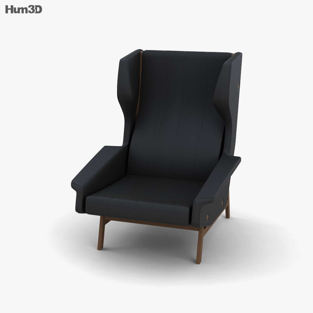 Cassina 877 Lounge chair 3D 모델 