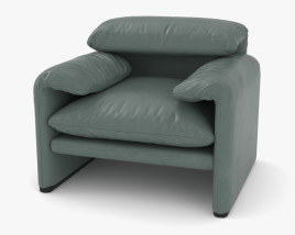 Cassina Maralunga Lounge chair 3D model