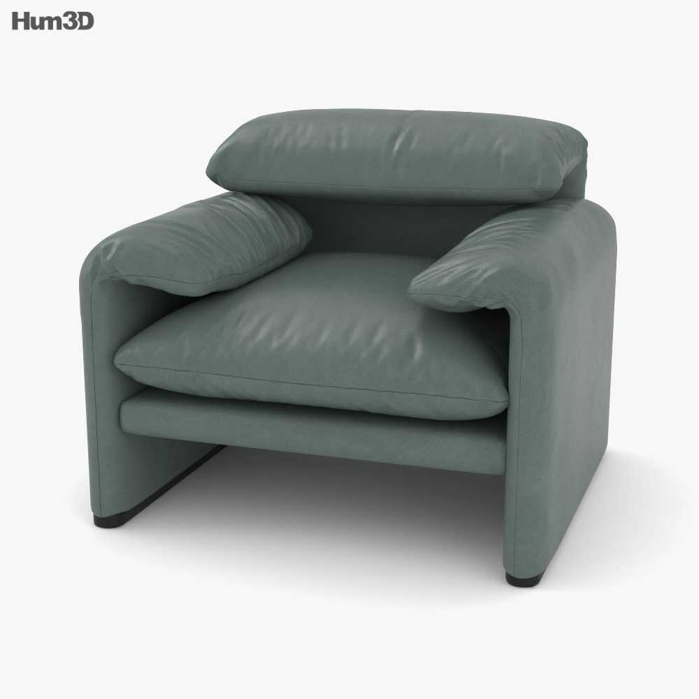 Cassina Maralunga Lounge chair 3D model