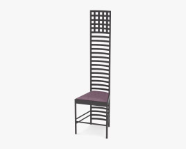Cassina Charles Rennie Hill House Chair 3D model