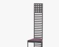 Cassina Charles Rennie Hill House Cadeira Modelo 3d