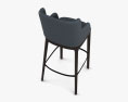 Cattelan Magda Couture Bar stool 3d model