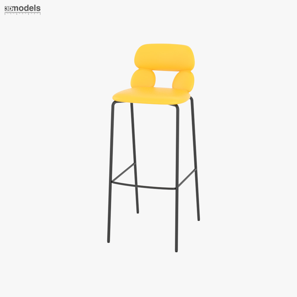 Chairs and More Barstool Nube SG-80 3D model