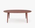 Cherner Chaise Company Oval Table Modèle 3d
