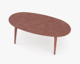Cherner-Chair Company Oval Table 3d model