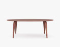 Cherner Stuhl Company Oval Tisch 3D-Modell
