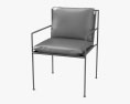 Coco Republic Malmo Outdoor Dining chair 3d model