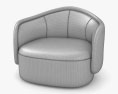 Collection Particuliere Pia Armchair 3d model