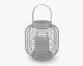 Crate and Barrel Brigton Rattan Lantern 3D 모델 