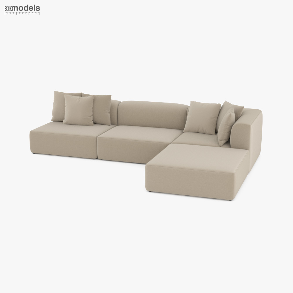 Crearte Collections Modular Sofa 3D 모델 
