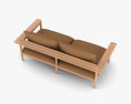 DWR Terassi 2-Sitzer Sofa 3D-Modell