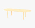 De La Espada Elliot Oblong Dining table 3d model