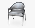 Dunbar A Frame Rattan Chair 3d model