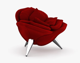 Edra Rose 肘掛け椅子 3Dモデル