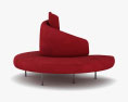 Edra Red Tatlin Sofa 3d model