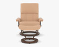 Ekornes Stressless Chair & Ottoman 3d model