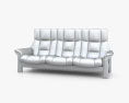 Ekornes Buckingham Dreisitziges Sofa 3D-Modell