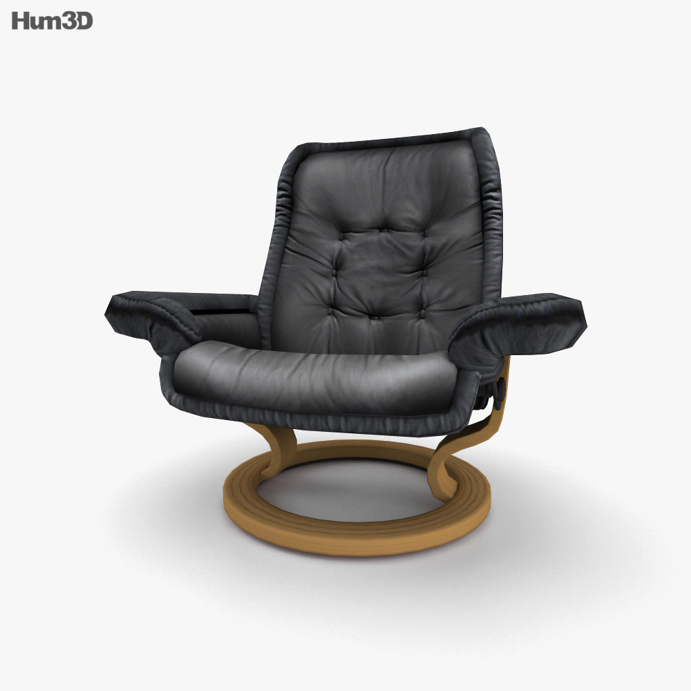 Ekornes Royal Chaise de Bureau Modèle 3D