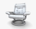 Ekornes Royal Chaise de Bureau Modèle 3d