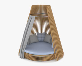 Ethimo Hut Lounge bed 3D model