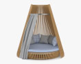 Ethimo Hut Lounge bed 3d model