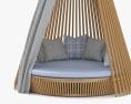 Ethimo Hut Lounge bed 3D 모델 