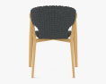 Ethimo Knit Chaise de salle à manger Modèle 3d