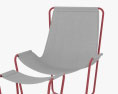 Ethimo Sling Chair With Footstool 3d model