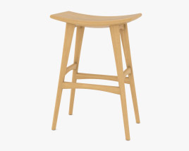 Ethnicraft Osso Bar stool 3D model